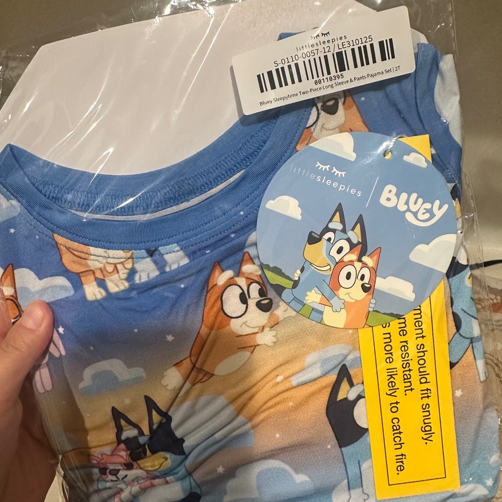 Little sleepies Bluey 2T pajamas